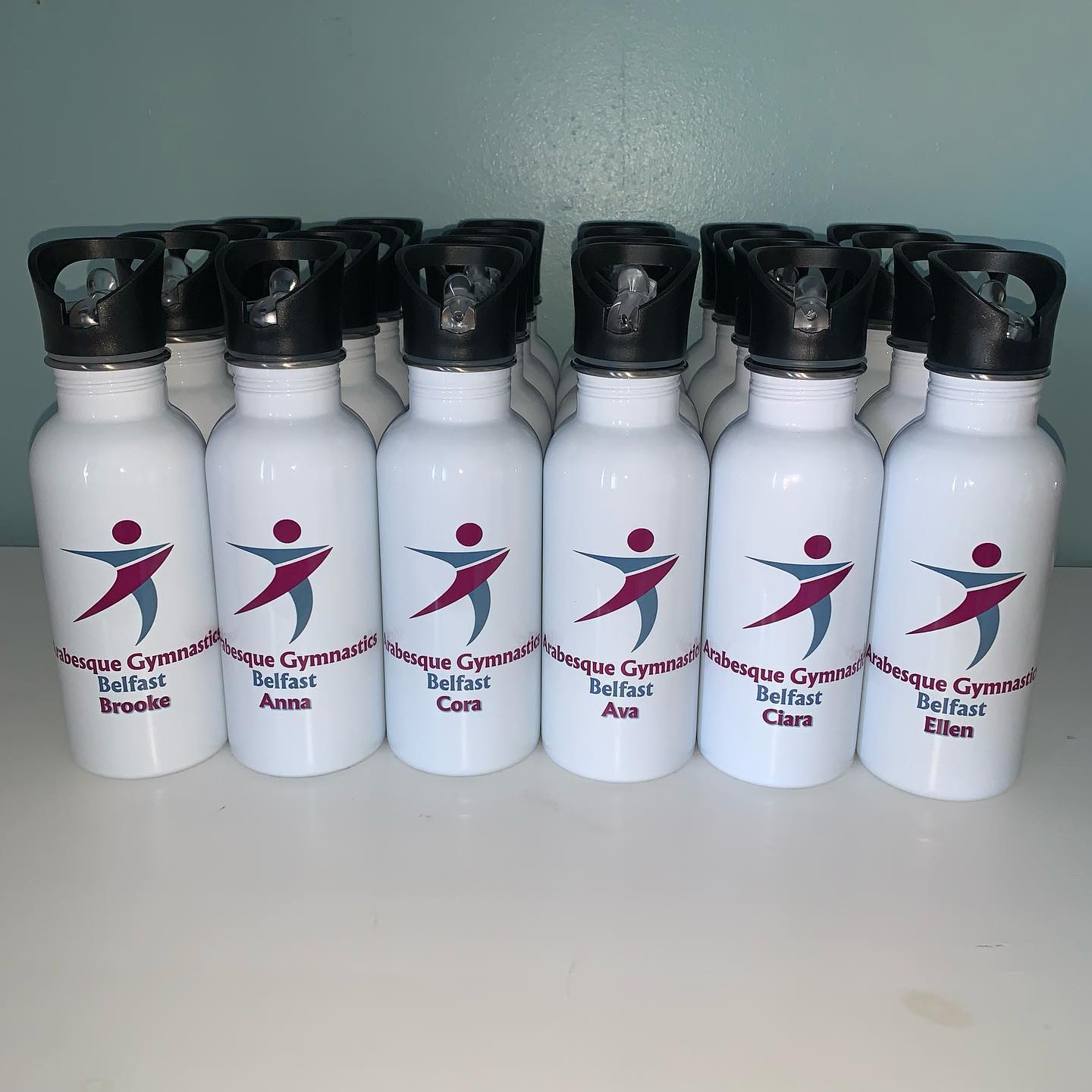 Arabesque White Water Bottle (600ml)