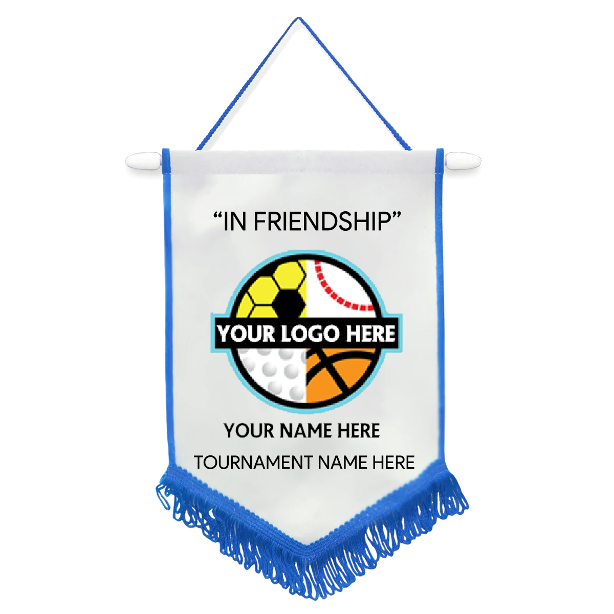 Custom Football Pennant (Pack of 10)