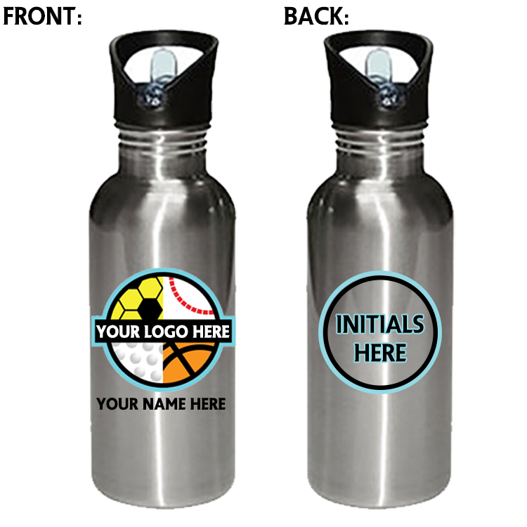 600ml Silver Bottle