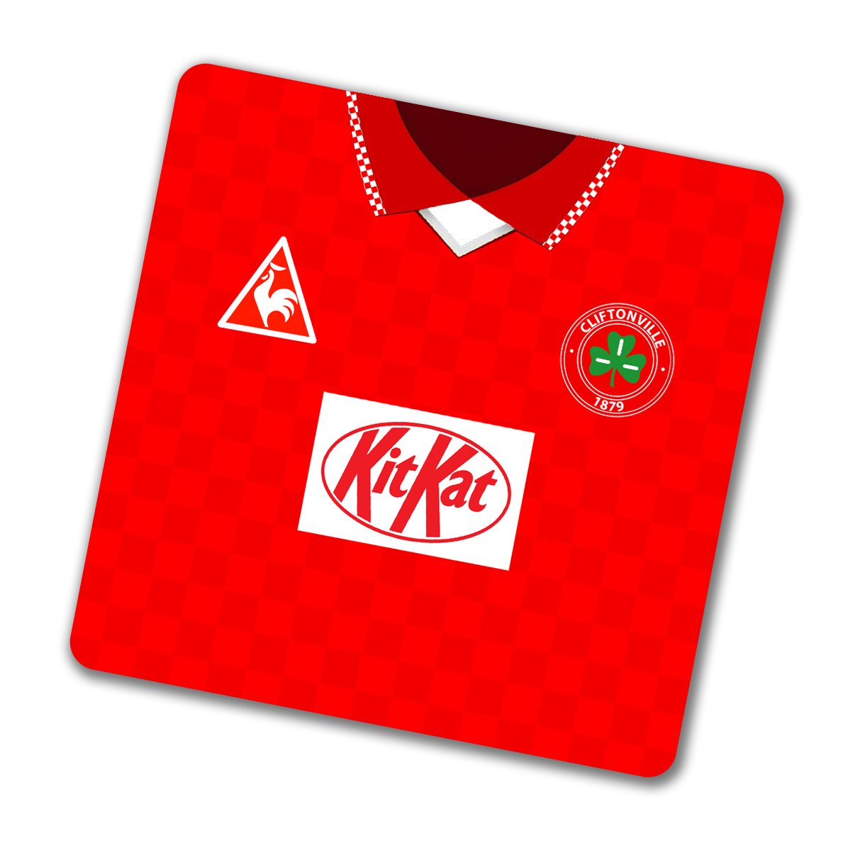 Cliftonville FC 1996-97 Home Kit Coaster