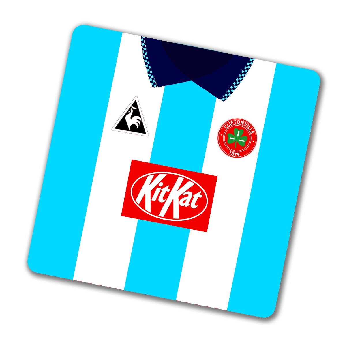 Cliftonville FC 1996-97 Away Kit Coaster