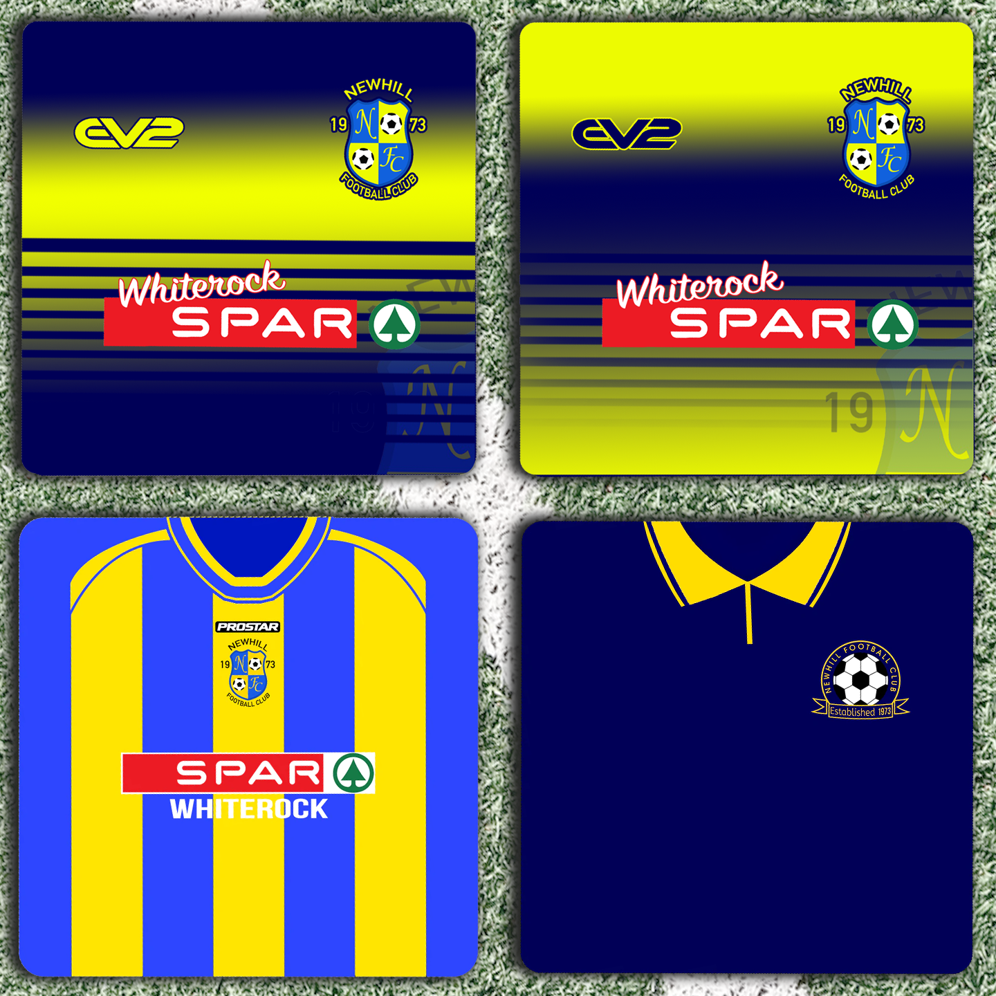 Newhill FC Coasters - Set of four