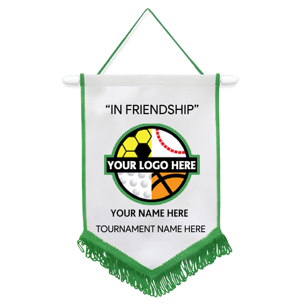 Custom Football Pennant (Pack of 10)