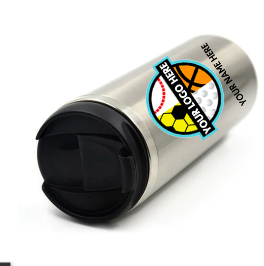 Personalised 500ml Stainless Steel Straight Coffee Mug - Silver