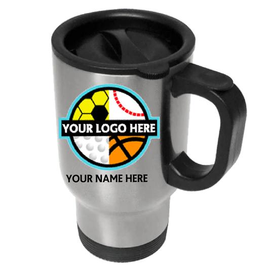 14oz Stainless Steel Travel Coffee Mug Silver