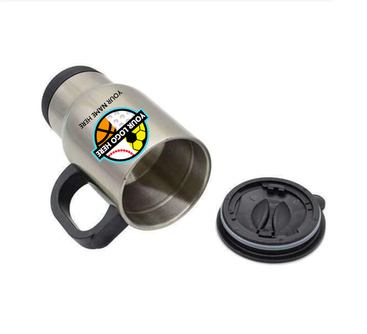 14oz Stainless Steel Travel Coffee Mug Silver