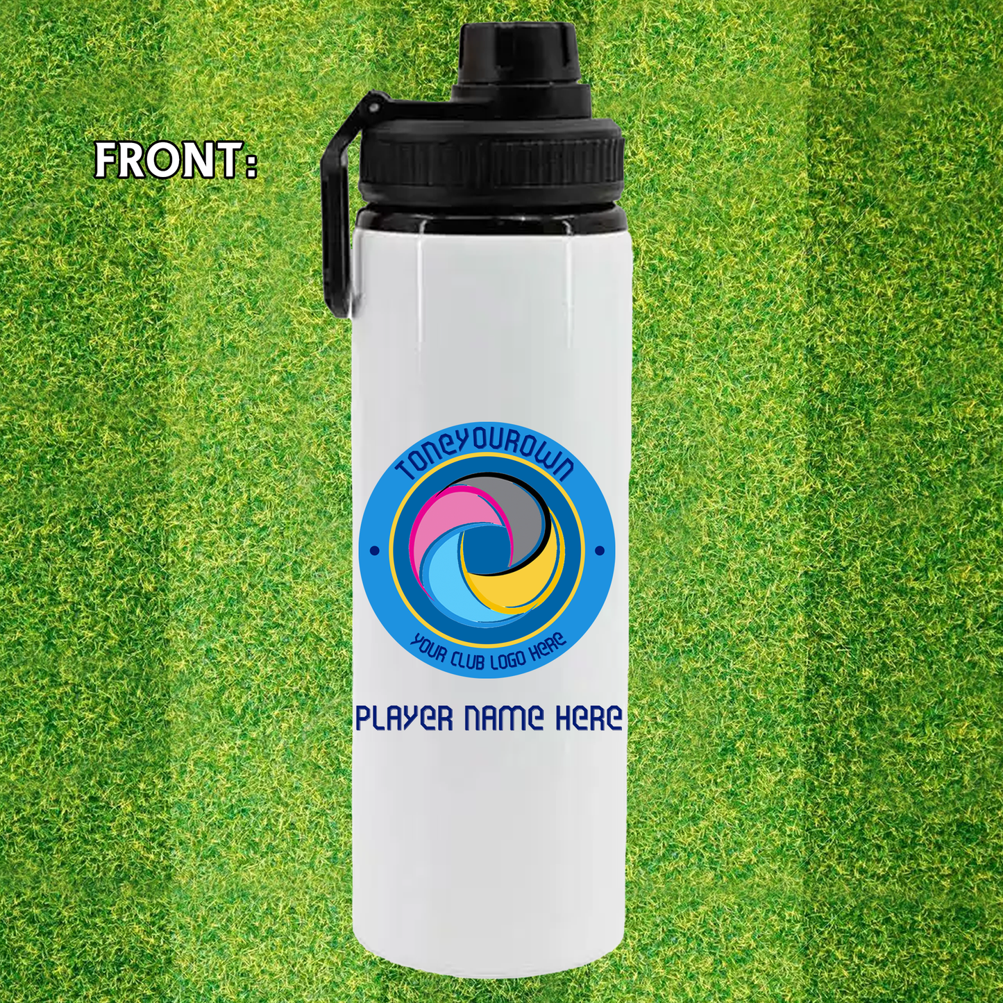 Personalised Water Bottle - 850ml - (White)