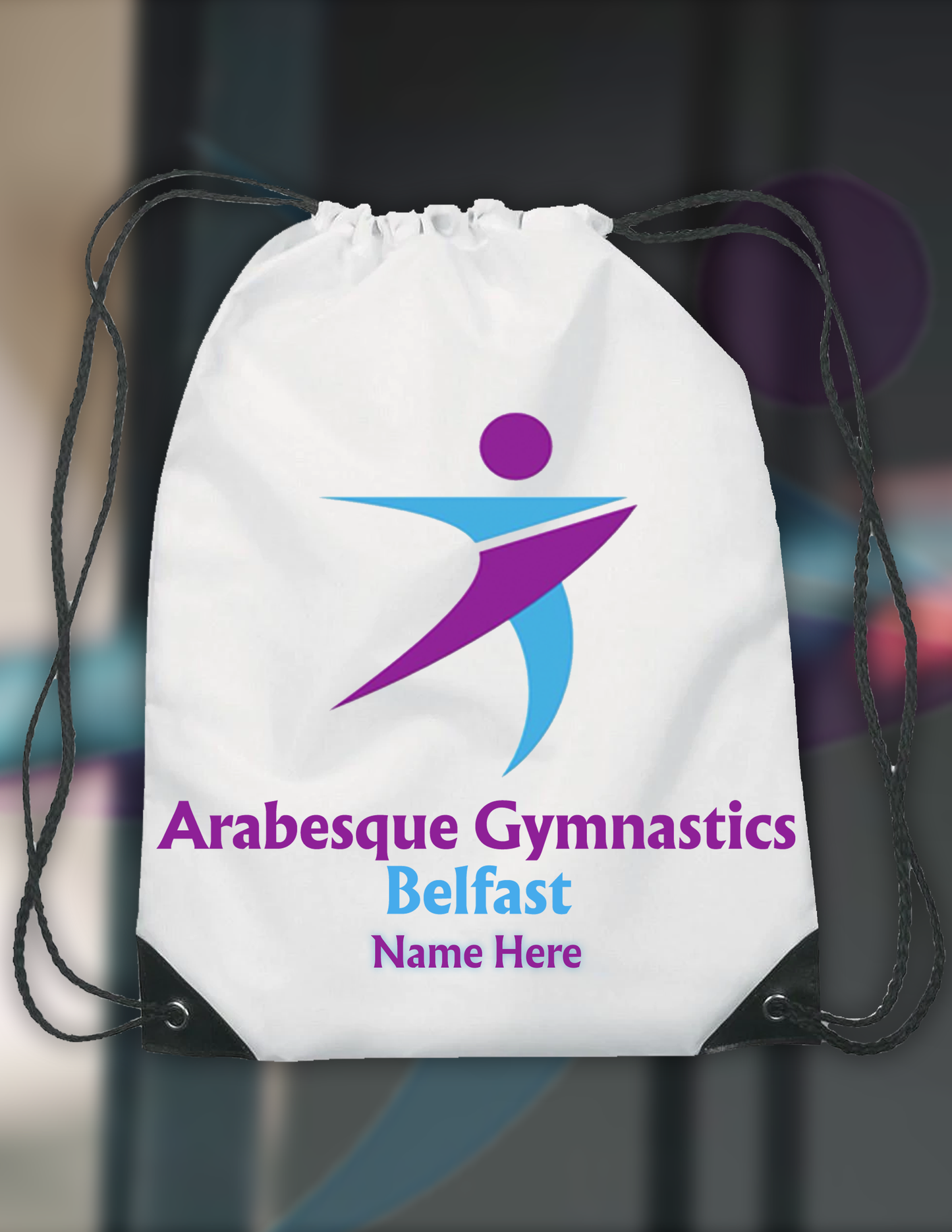Arabesque Gymnastics Belfast Drawstring Bag